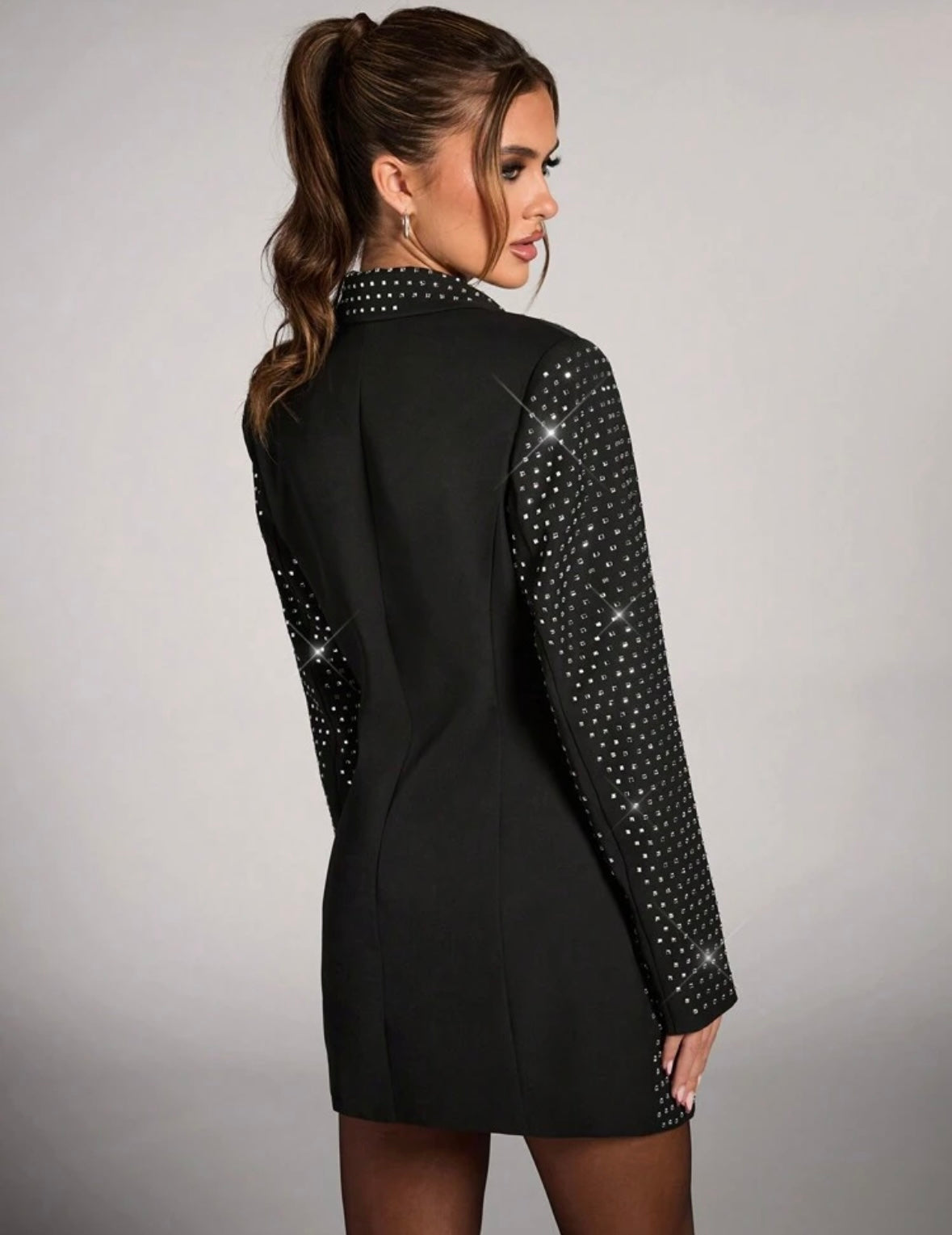 Black Diamond Blazer Dress