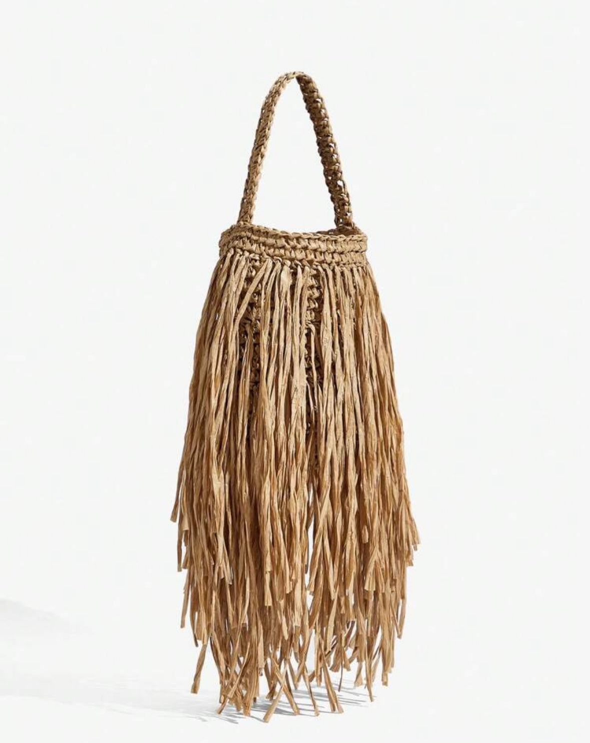 Beige Mini Beach Bag