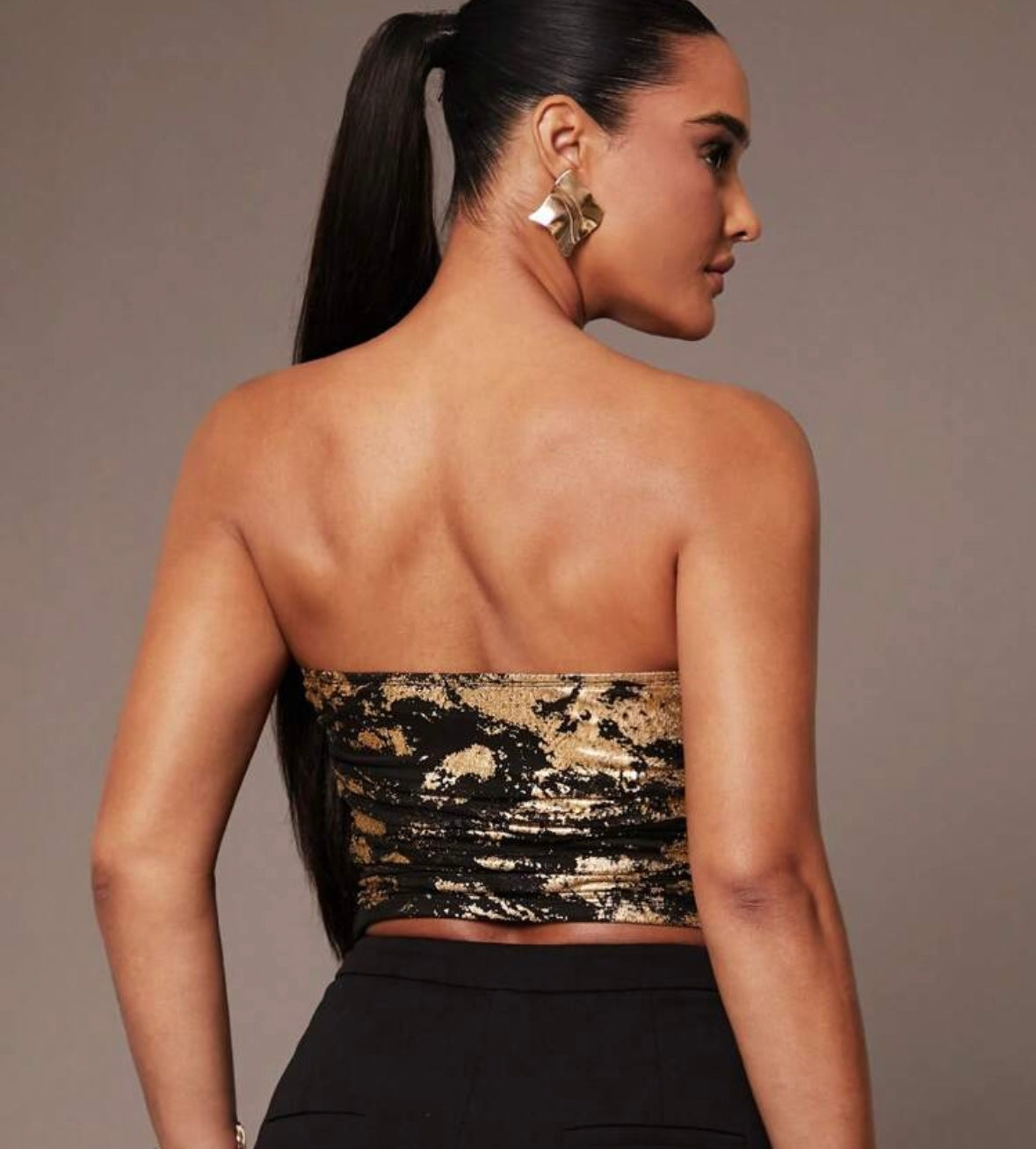 Golden Black Top