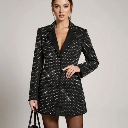 Black Diamond Blazer Dress