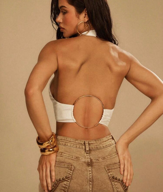 Backless Style Crop Top