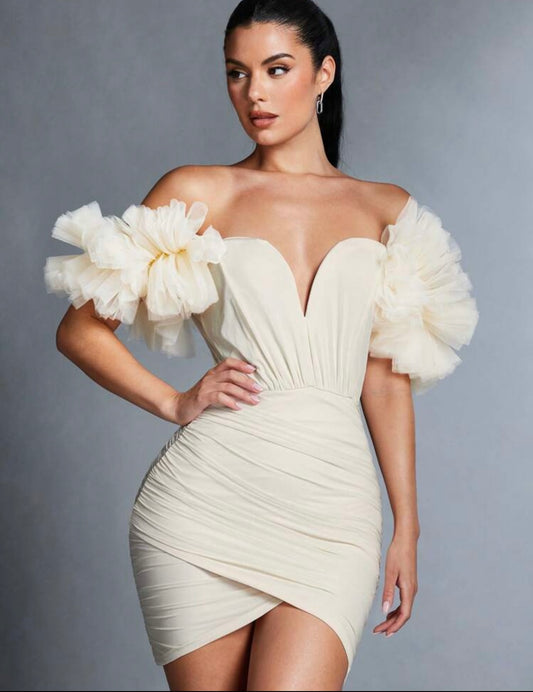 Off White Lady Dress
